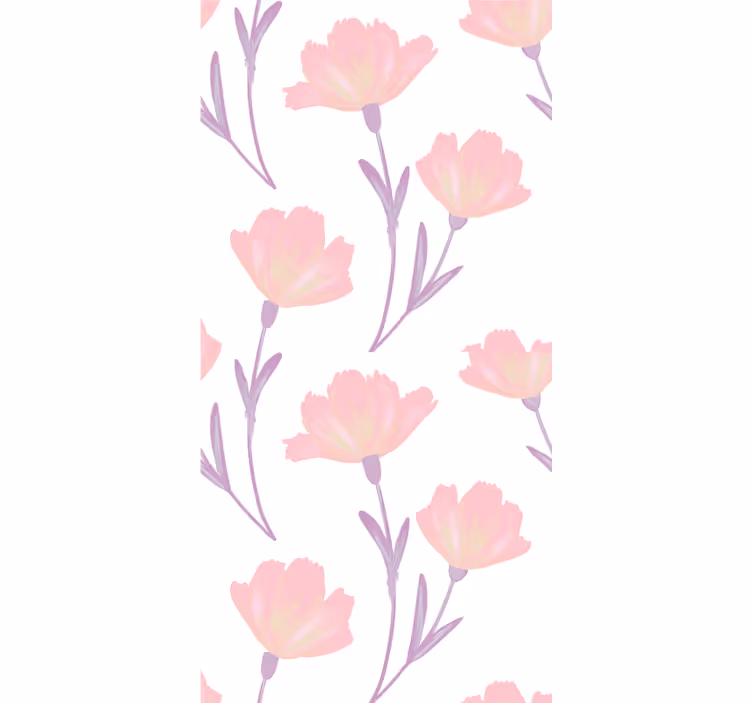 Flower wallpaper soft bloom design - TenStickers