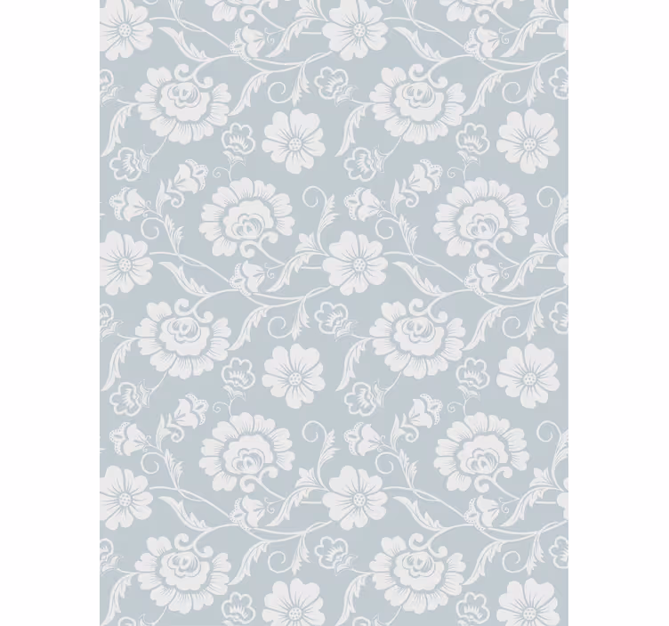 Floral ornament wallpaper granny chic floral print - TenStickers