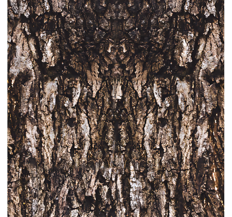 Master bedroom wallpaper realistic tree bark design - TenStickers
