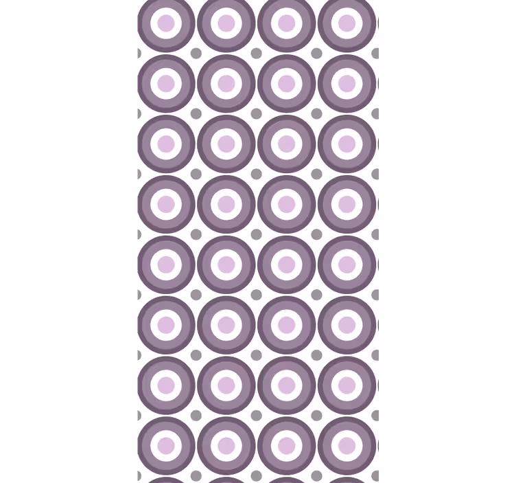 Master bedroom wallpaper lilac 70s design - TenStickers