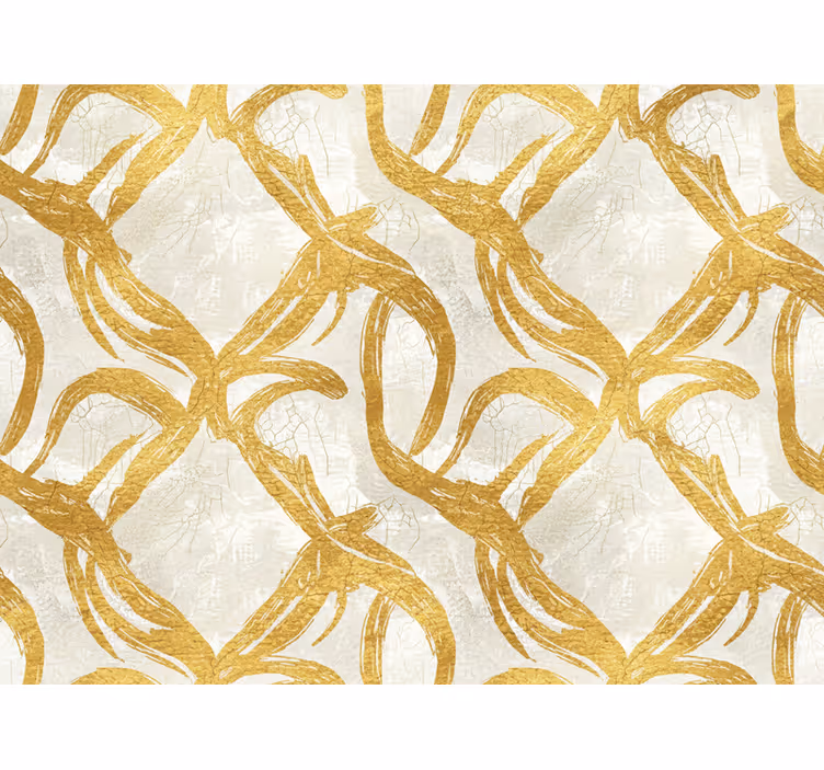 Living room wallpaper golden textured finish - TenStickers