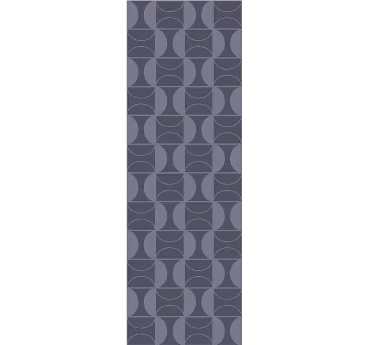 Bedroom wallpaper in blue japandi design - TenStickers