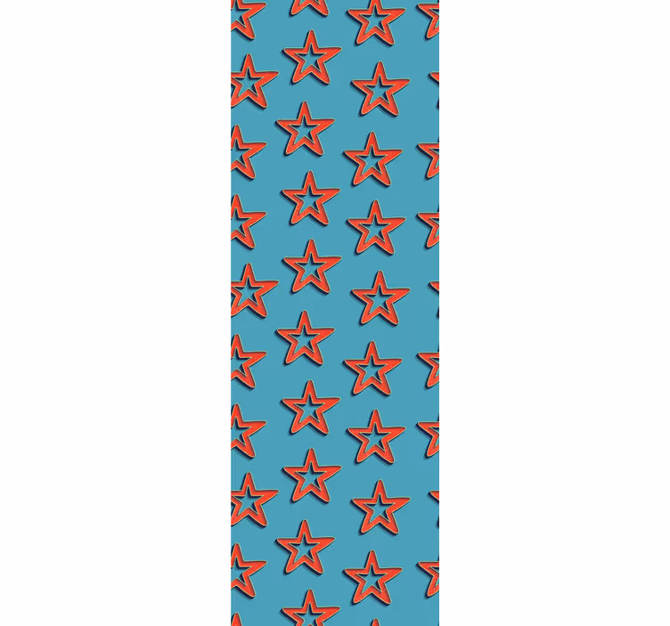Bedroom wallpaper retro stars pattern abstract geometric - TenStickers