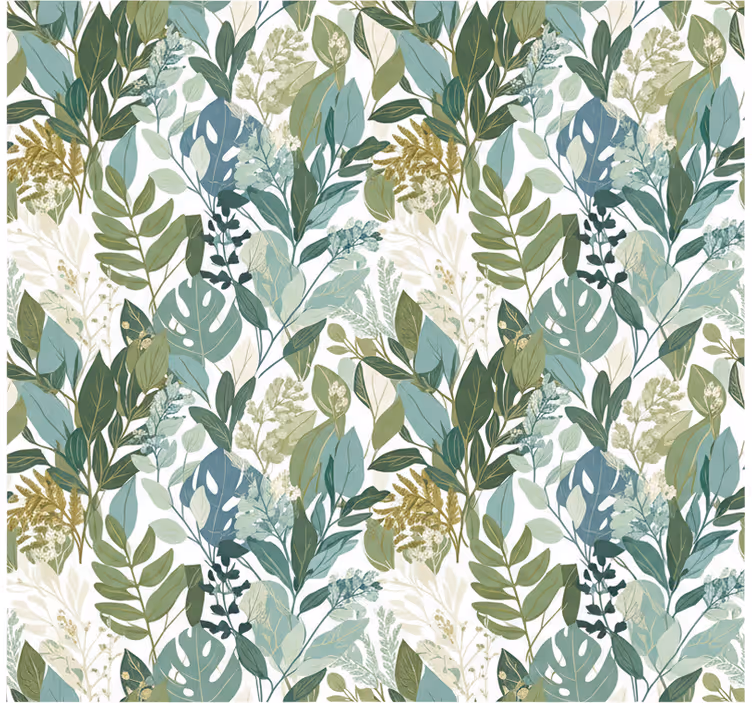 Leaf wallpaper soft botanical greenery - TenStickers