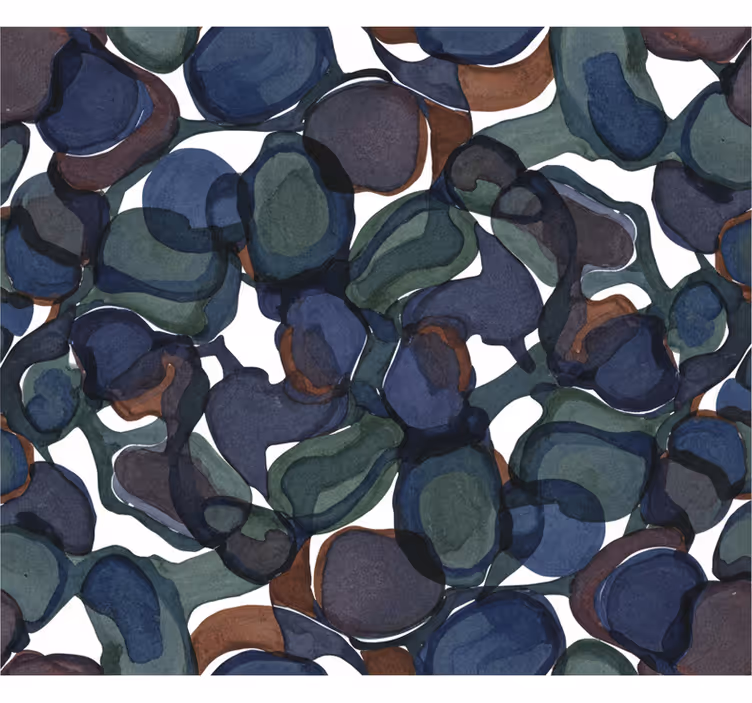 Abstract wallpaper in dark swirly design - TenStickers