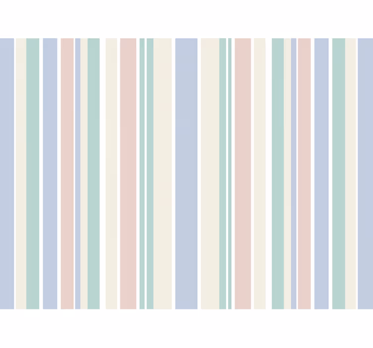 Vertical line wallpaper light pastel stripes - TenStickers