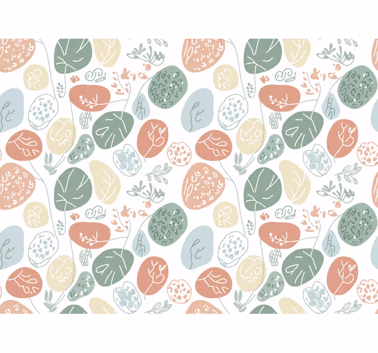 Kids wallpaper animal print soft - TenStickers