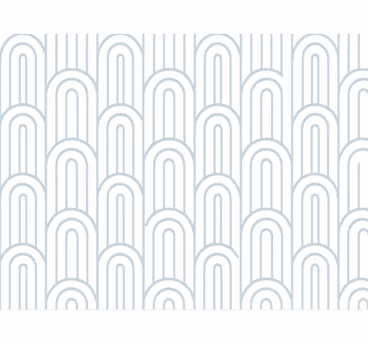 Shapes wallpaper light and airy blue archway - TenStickers