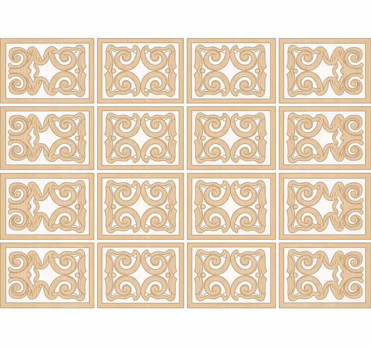 Wood wallpaper baseboard pattern style - TenStickers