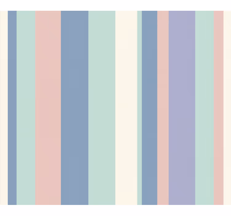 Vertical line wallpaper in soft pastel stripes - TenStickers