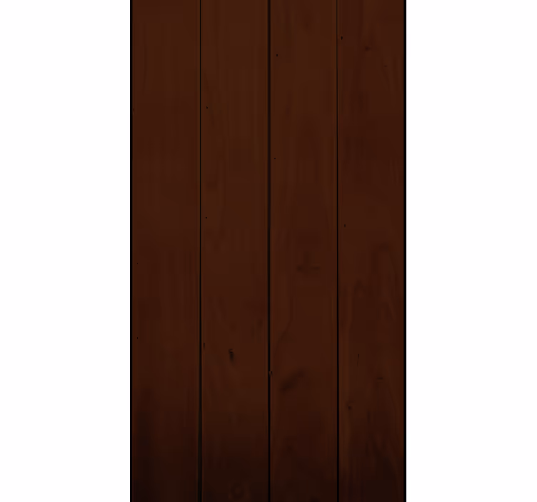 Rustic wallpaper raw brown planks design - TenStickers