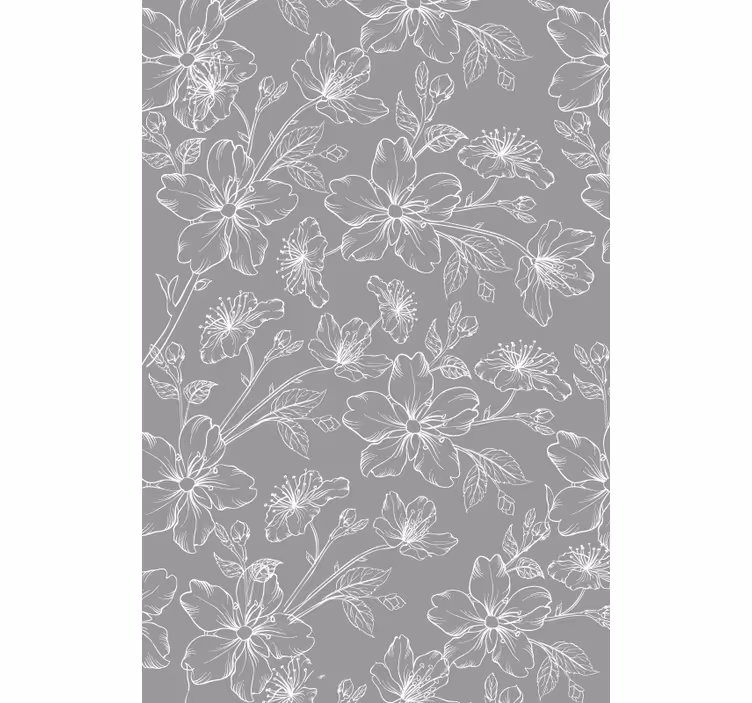 Gray wallpaper with gray pattern - TenStickers