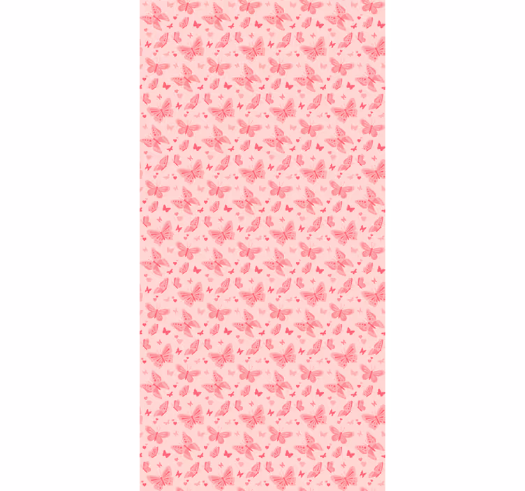 Pink wallpaper in rose color - TenStickers
