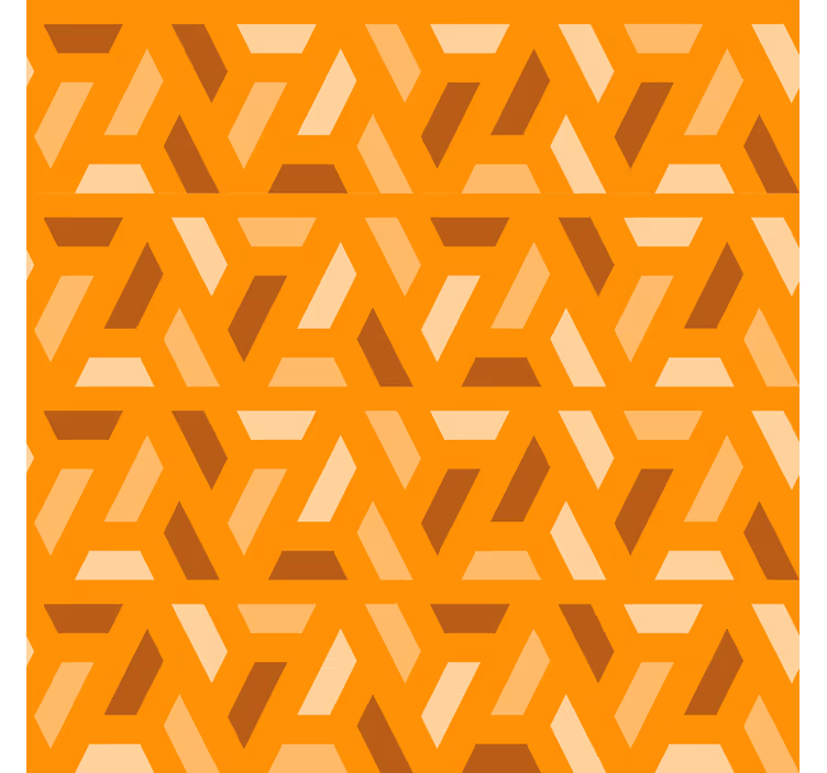 Terracotta wallpaper in contemporary geometric design - TenStickers