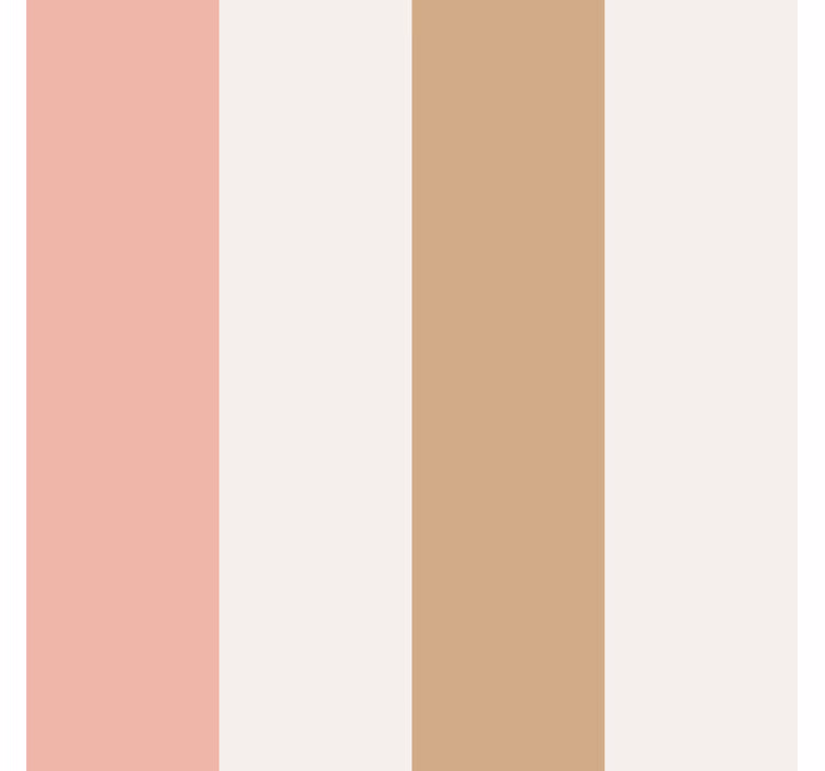 Vertical line wallpaper in brown and pink pastel - TenStickers