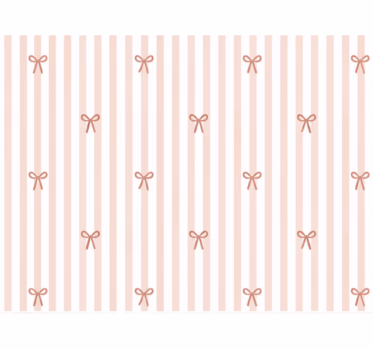 Nursery wallpaper bow tie stripes - TenStickers