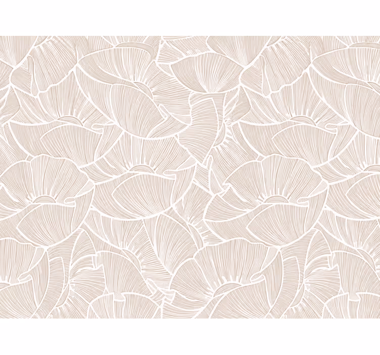Nursery wallpaper poppy pattern - TenStickers