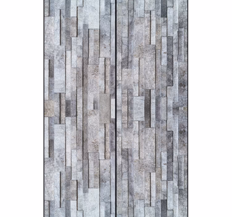 Geometric Stone Mosaic stone wallpaper - TenStickers