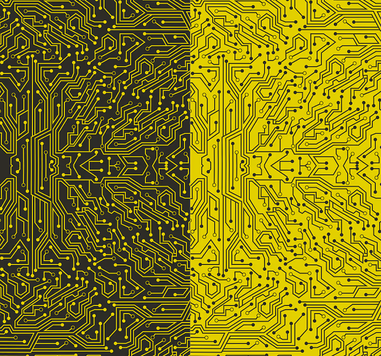 Abstract wallpaper metro lines - TenStickers