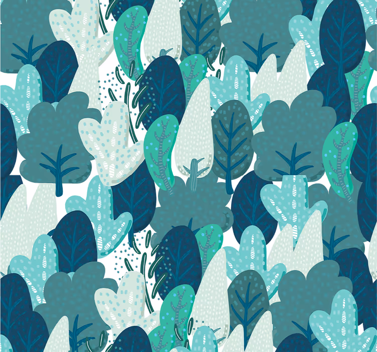 Leaf wallpaper lush foliage design - TenStickers