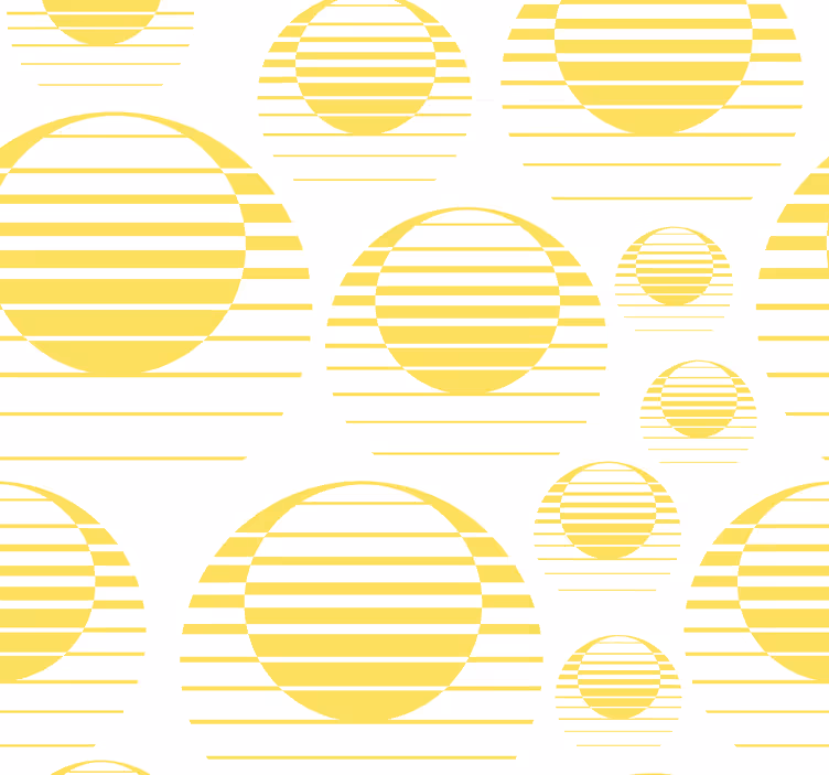 Geometric Circles Pattern geometric wallpaper - TenStickers