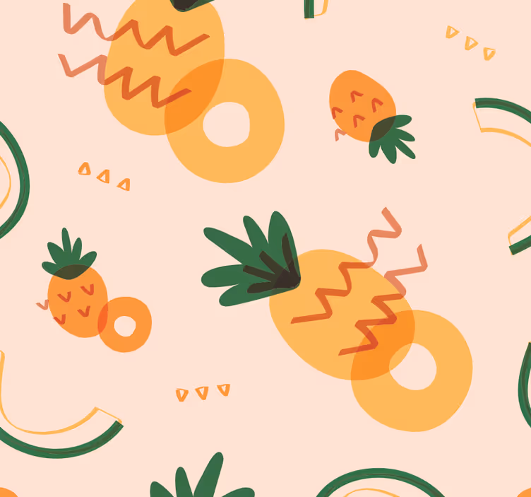 Fruity Delight Pattern kitchen wallpaper - TenStickers