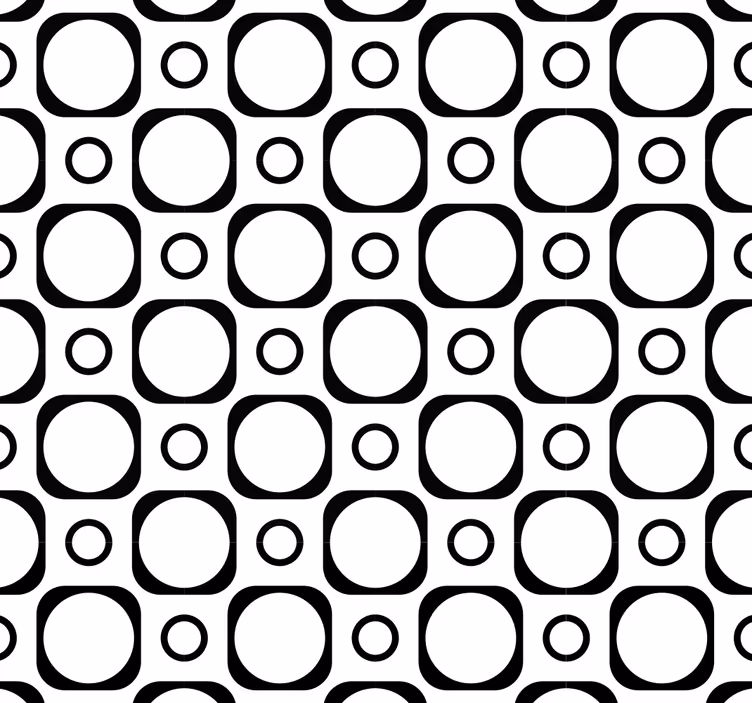 Circular Geometry geometric wallpaper - TenStickers
