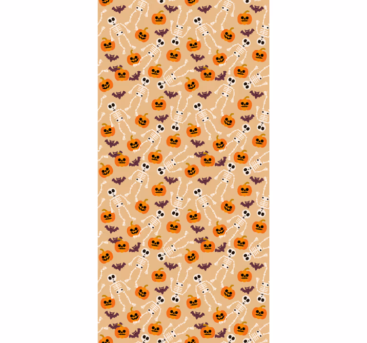 Spooky Halloween Pattern halloween wallpaper - TenStickers