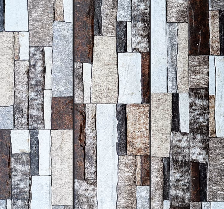 Geometric Textural Design Living room wallpaper - TenStickers