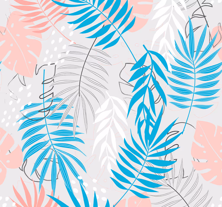 Tropical Leaf Patterns folliage wallpaper - TenStickers