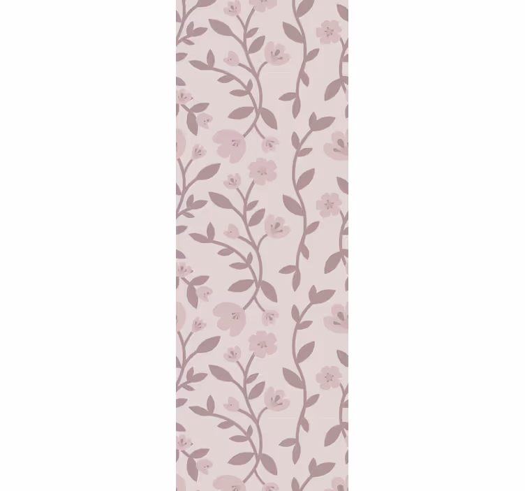 Elegant Floral Silhouettes flower wallpaper - TenStickers