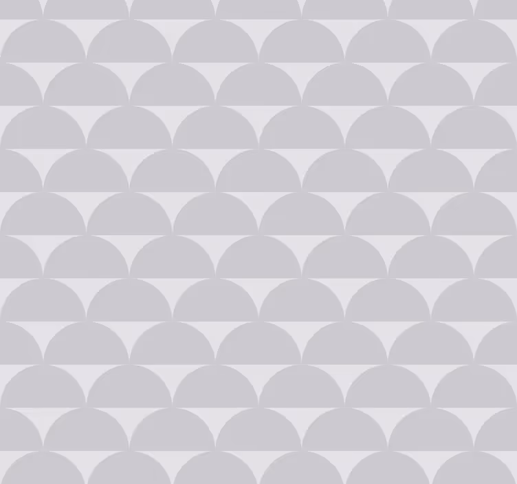 Scalloped Pattern geometric wallpaper - TenStickers
