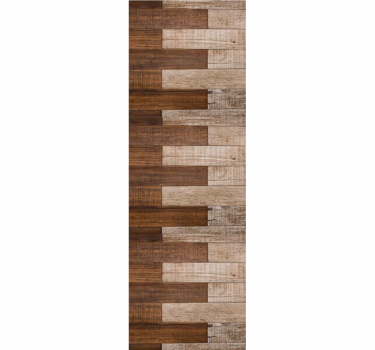 Herringbone Parquet wood wallpaper - TenStickers