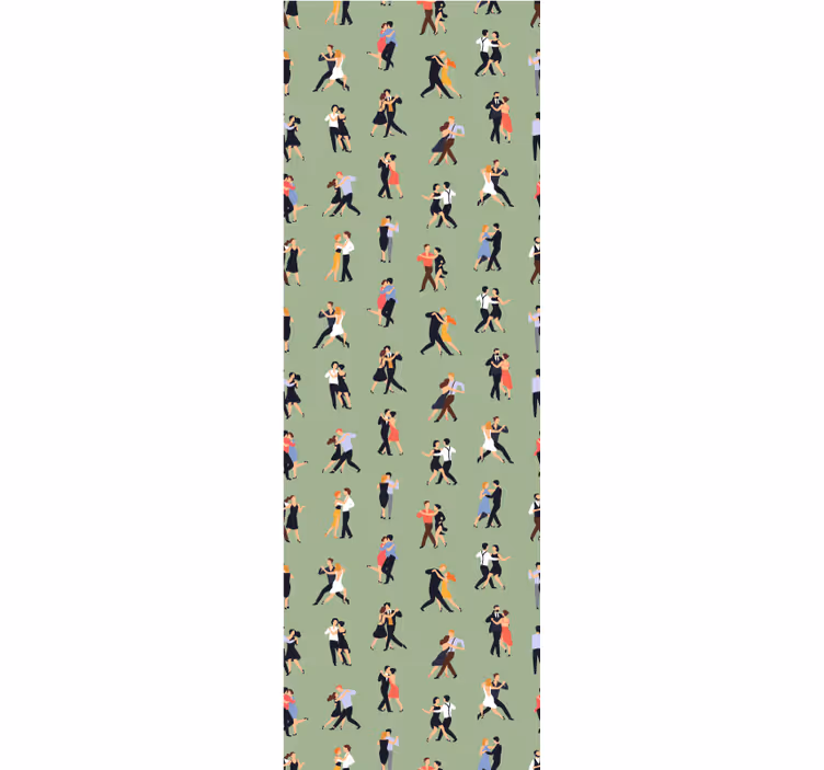People dancing pattern Wallpaper - TenStickers