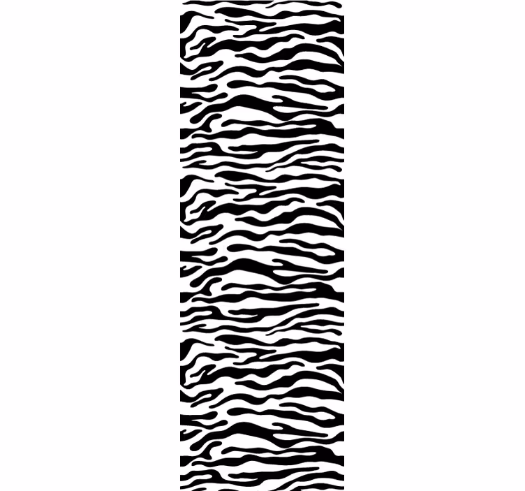 Black and white zebra pattern Wallpaper - TenStickers