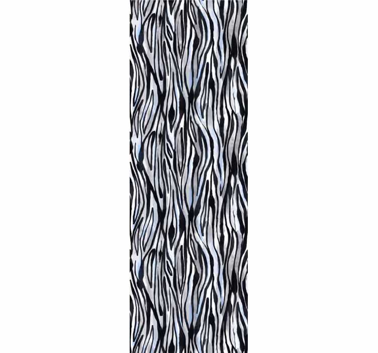 Zebra Stripe Motif zebra wallpaper - TenStickers