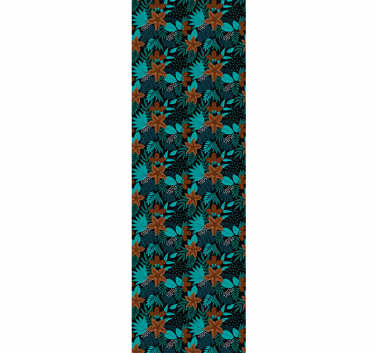 Tropical Leaf Motif nature wallpaper - TenStickers