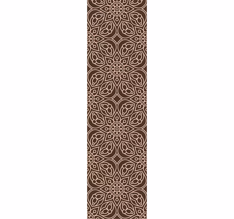 Floral Symmetry Pattern floral ornament wallpaper - TenStickers