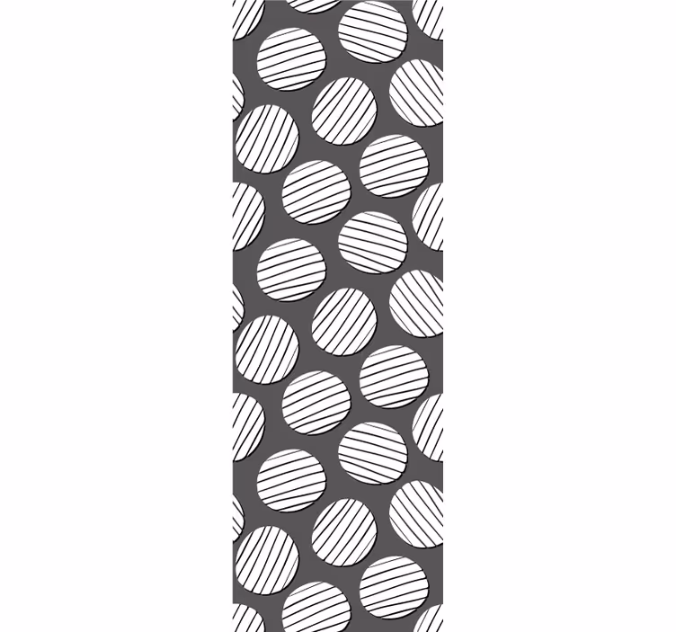 Geometric Circle Pattern geometric wallpaper - TenStickers