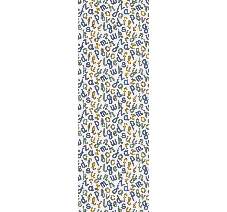 Colorful alphabet  letter wallpaper - TenStickers