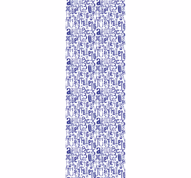 Alphabet Motif letter wallpaper - TenStickers