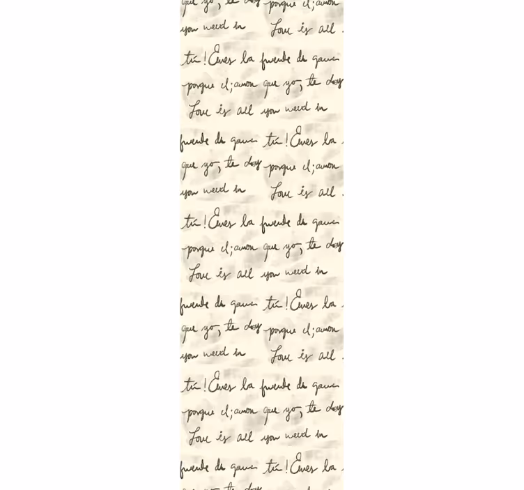 vintage handwriting pattern Wallpaper - TenStickers