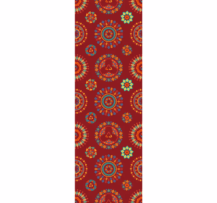 Ornate Mandala Pattern floral ornament wallpaper - TenStickers