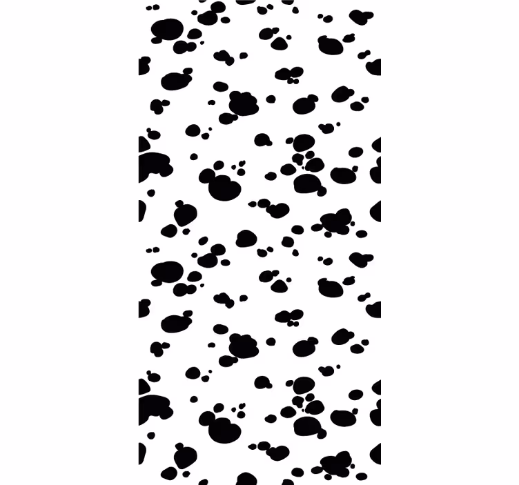 Paw Print Pattern dogs wallpaper - TenStickers