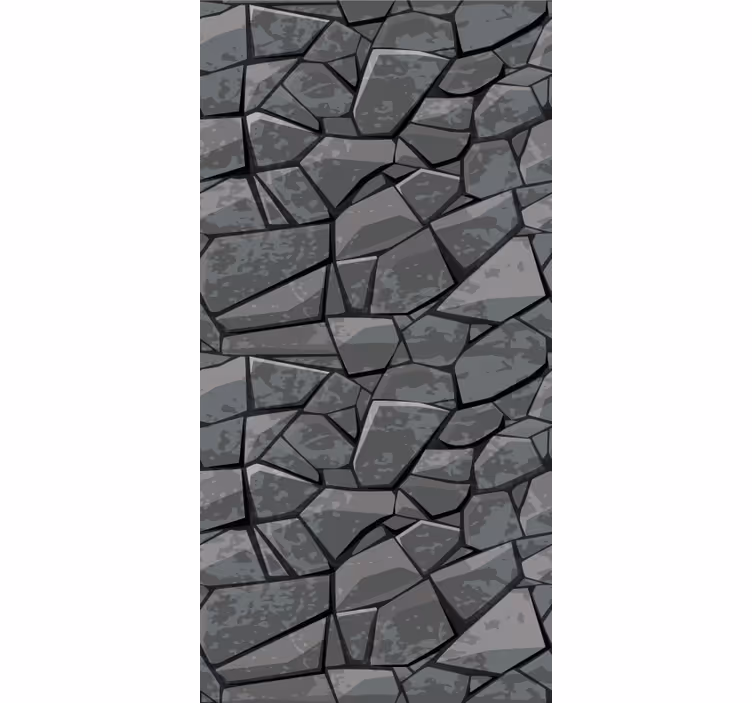 Tidy stones Stone Wallpaper - TenStickers