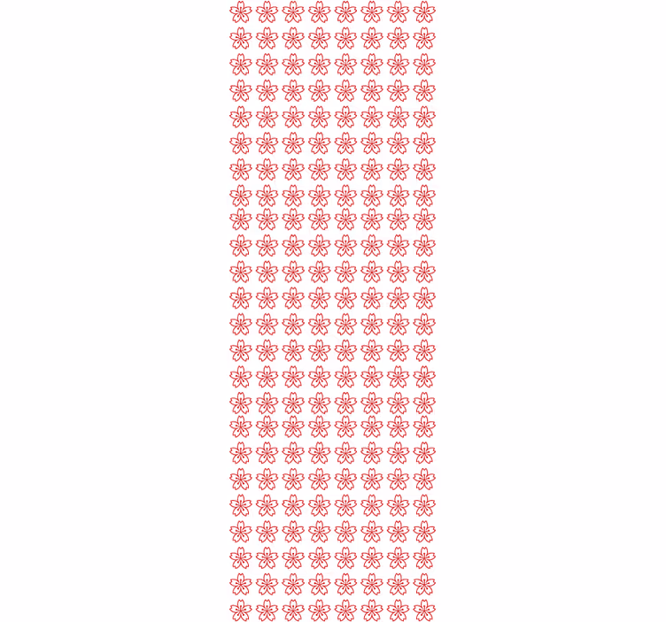 Floral Symmetry floral ornament wallpaper - TenStickers