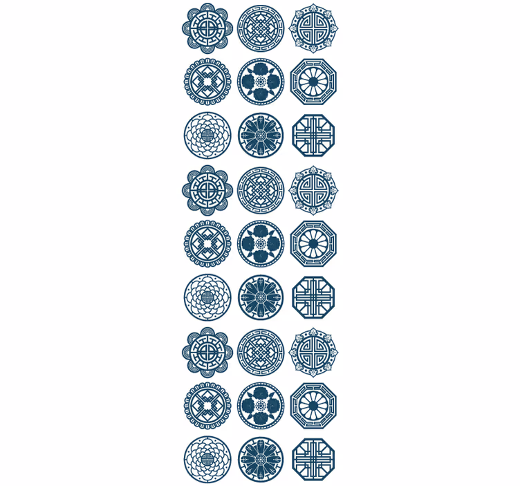 Geometric Tile Patterns tile wallpaper - TenStickers