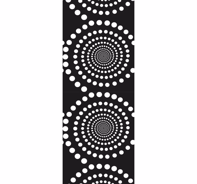 Teenager wallpaper concentric dots design - TenStickers