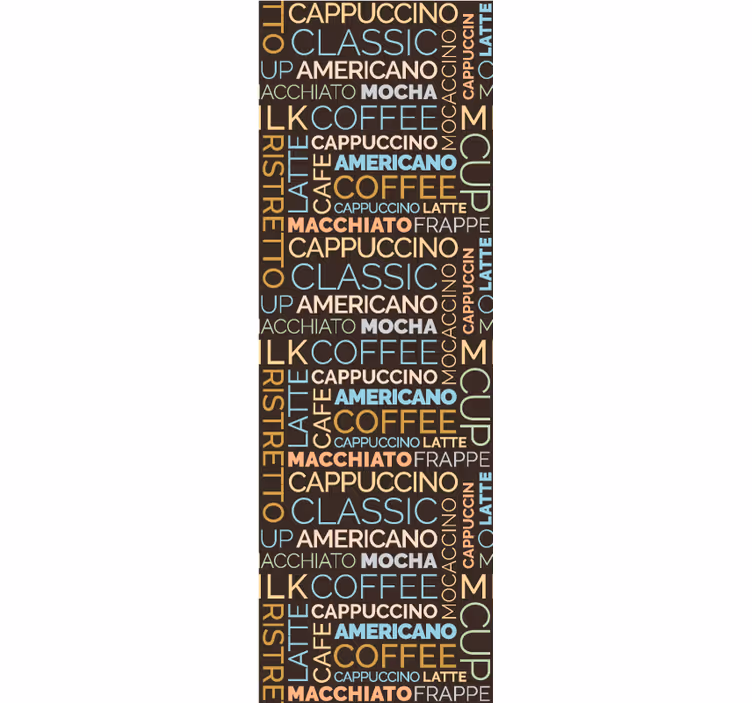 Coffee Typography letter wallpaper - TenStickers