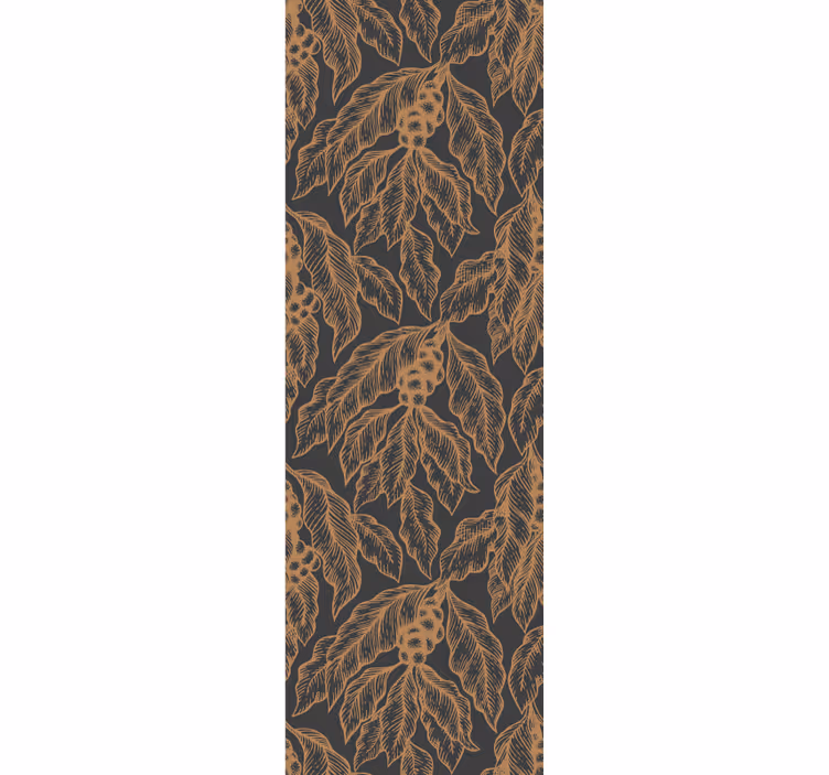 Lush Botanical Pattern leaf wallpaper - TenStickers